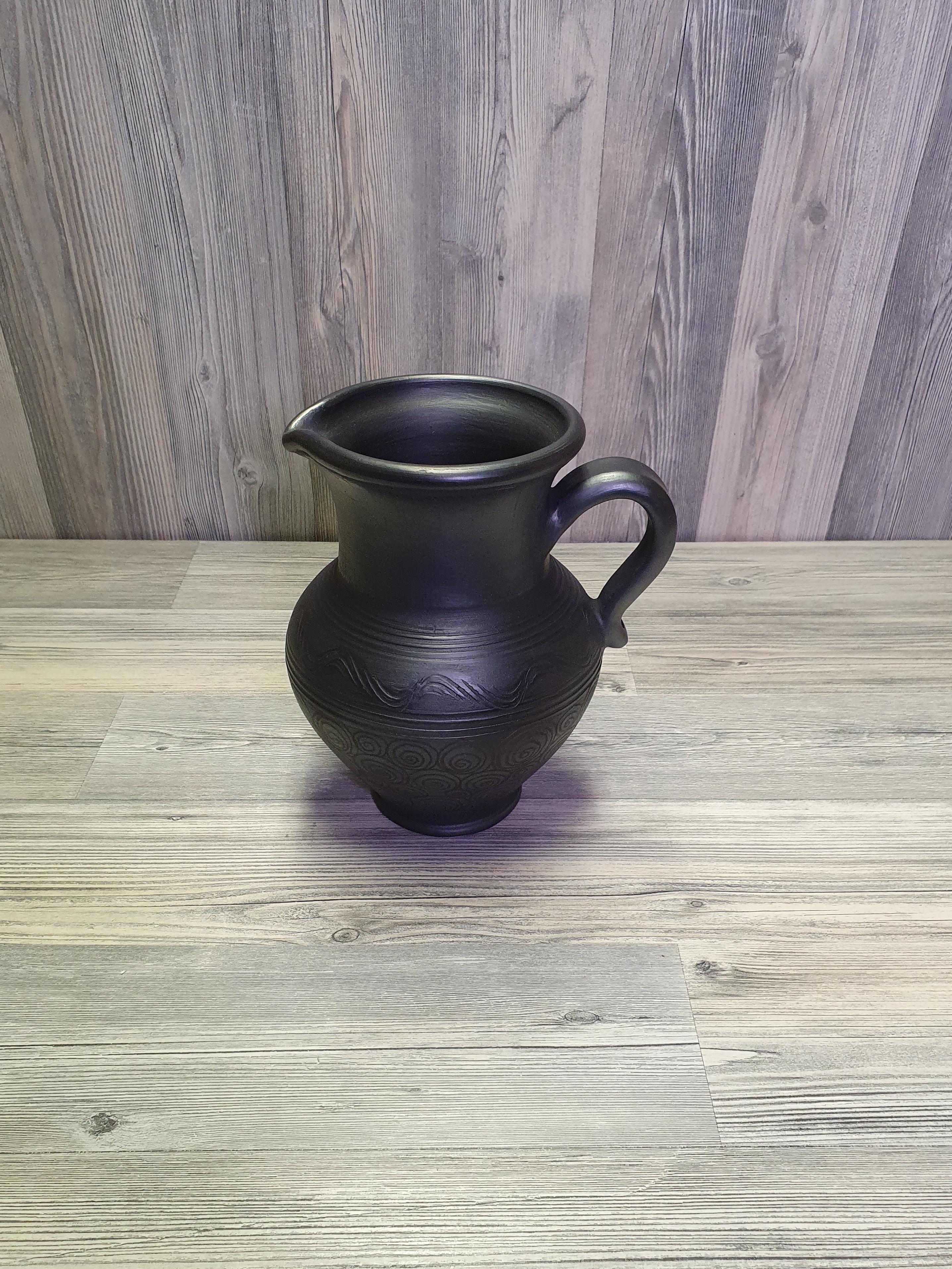 Кувшин из черной глины (5282) - фото 7 Кувшин из черной глины (5282) - фото 7