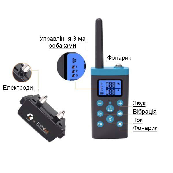 Ошейник для собак Paipaitek электронный антилай Черный (PD525) - фото 9 Ошейник для собак Paipaitek электронный антилай Черный (PD525) - фото 9