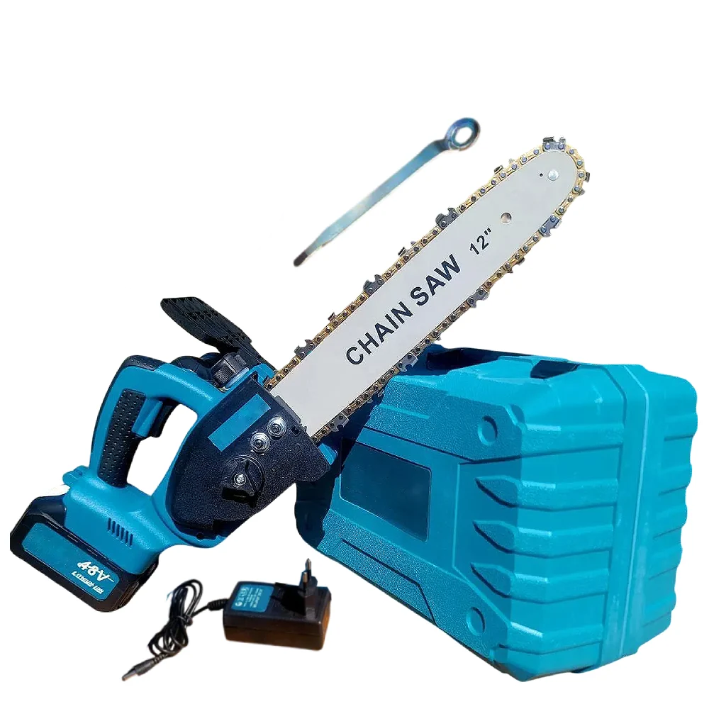 Электропила аккумуляторная 48V с масляным баком шина 30 см 12" на 2 аккумулятора ( 8989)