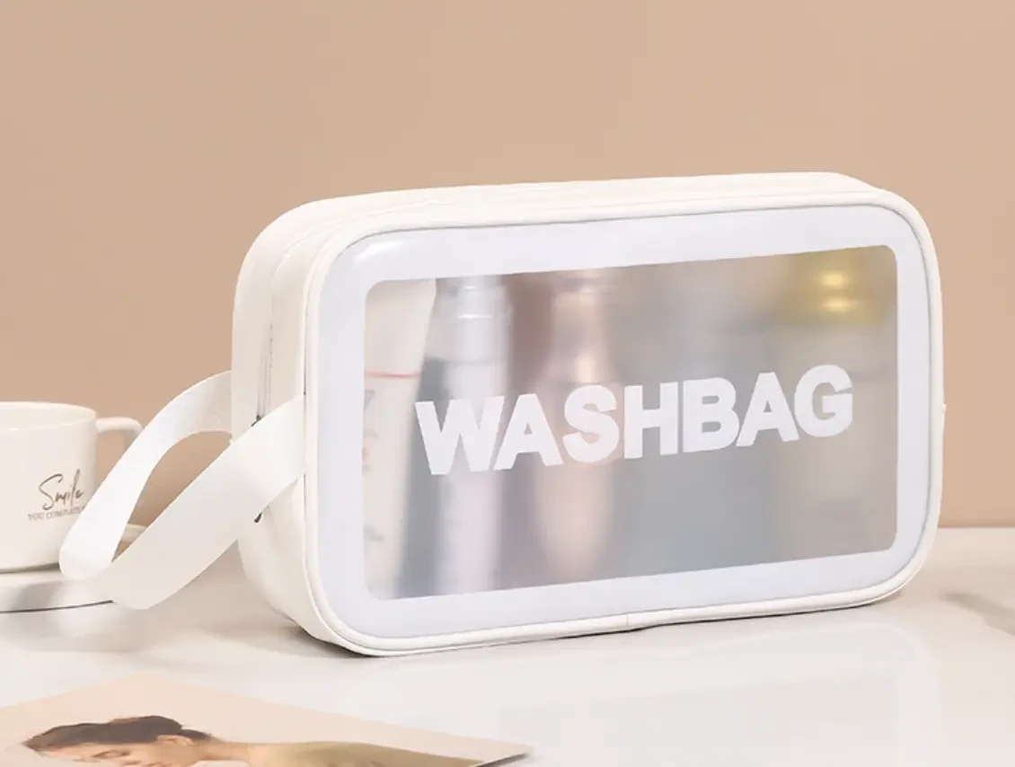 Комплект косметичок-органайзерів 3в1 водонепроникний прозорий Білий (2449070801) - фото 2