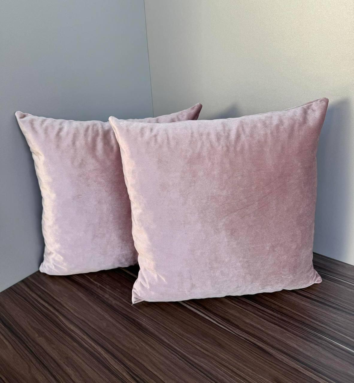 Подушки декоративні квадратні 2шт. 50х50 см Рожевий (П4К-podushka-002-010)