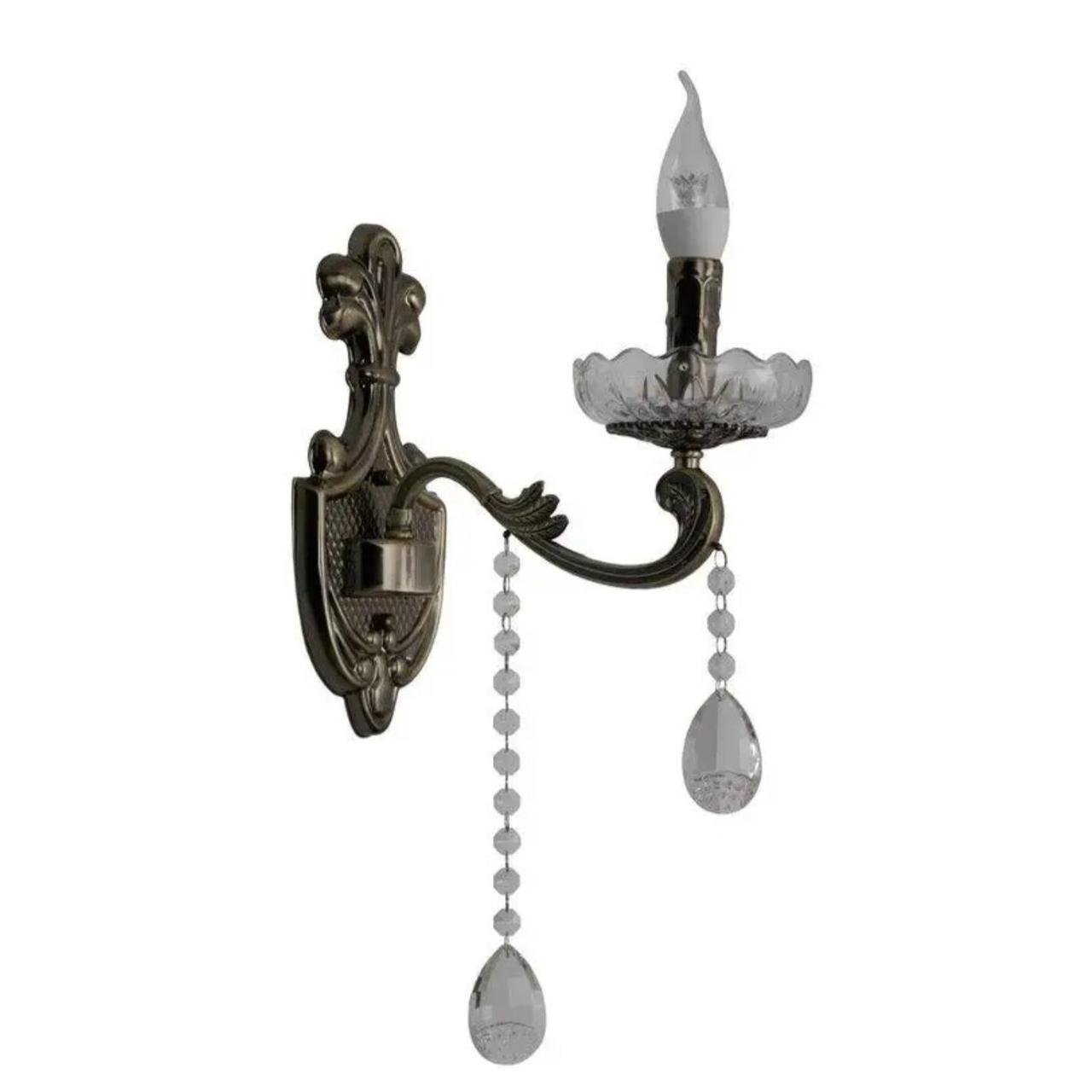 Бра Sirius в класичному стилі під лампу Е14 Бронзовий (B N3785 / 1W)