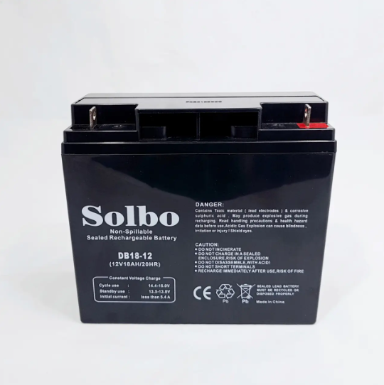 Гелевый аккумулятор Solbo 12 В 18 Ач (DB18-12)