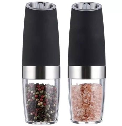 Мельница для специй электрическая с LED-подсветкой и регулируемой степенью помола 2 шт. Мельница для специй электрическая с LED-подсветкой и регулируемой степенью помола 2 шт.