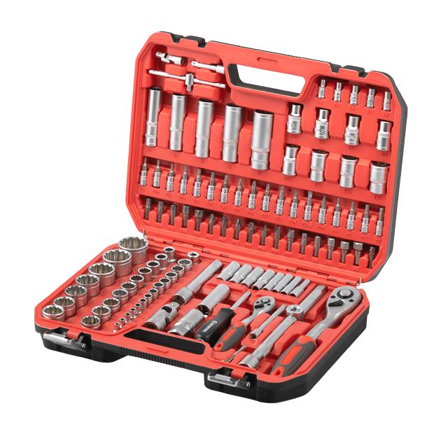 Набір інструментів Intertool 1/2" 1/4" 110 од. 12-гр (ET-9109)