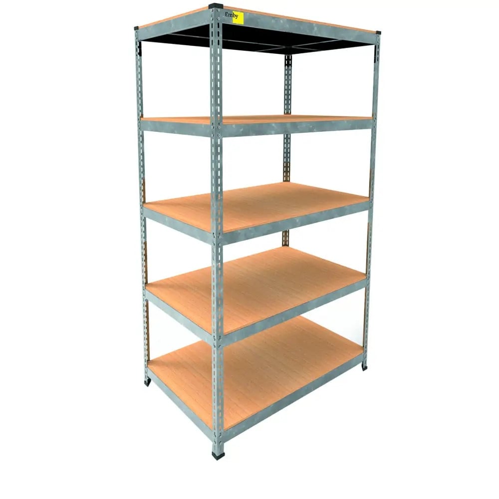 Стелаж металевий Emby Light Series 5 полиць ДСП до 100 кг 1800х600x450 мм (2072640397) (65d33a266fb0382fce23f02f)