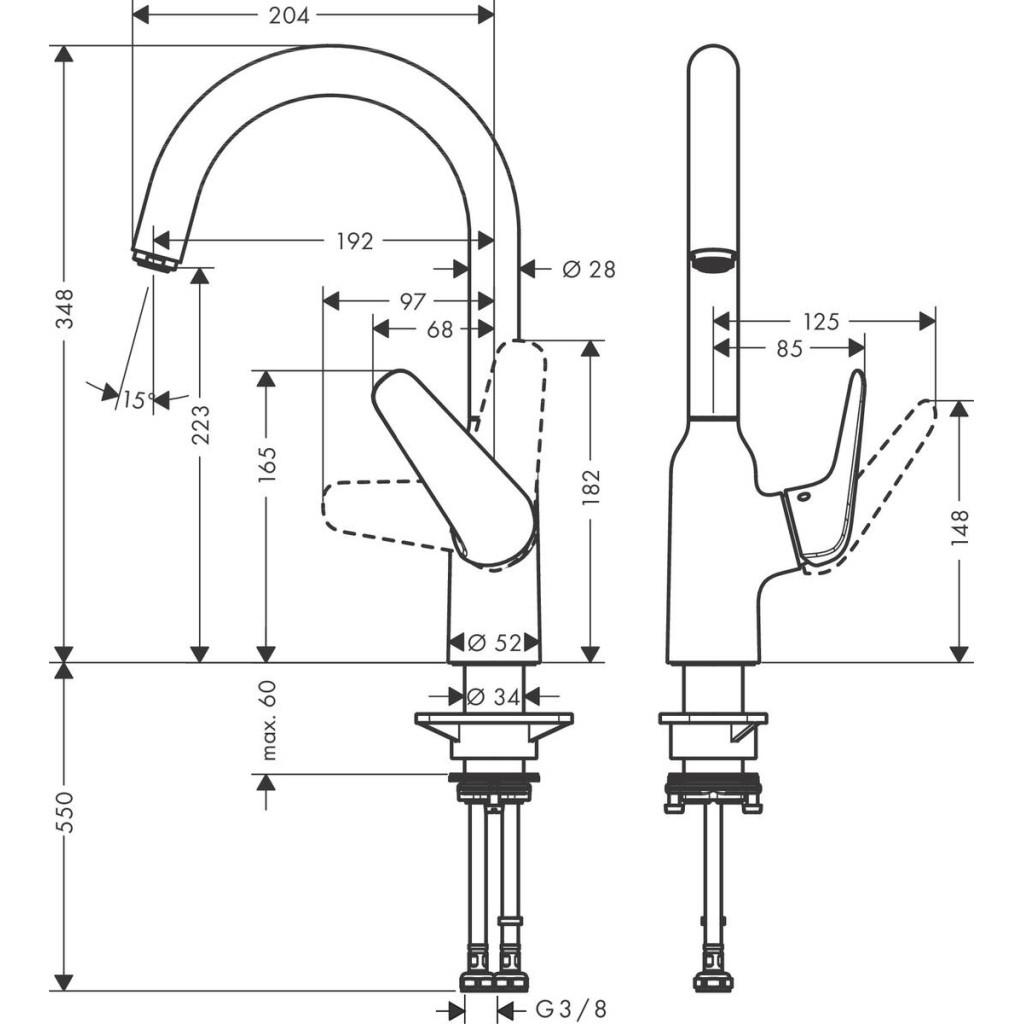 Змішувач Hansgrohe Focus M42 (71802000) - фото 4