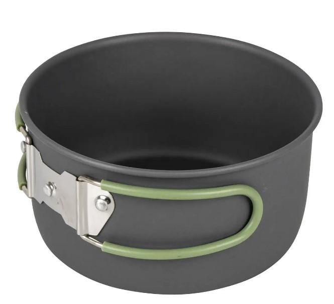 Набор посуды Bo-Camp Explorer 4 Pieces Hard Anodized Grey/Green (DAS301407) - фото 4