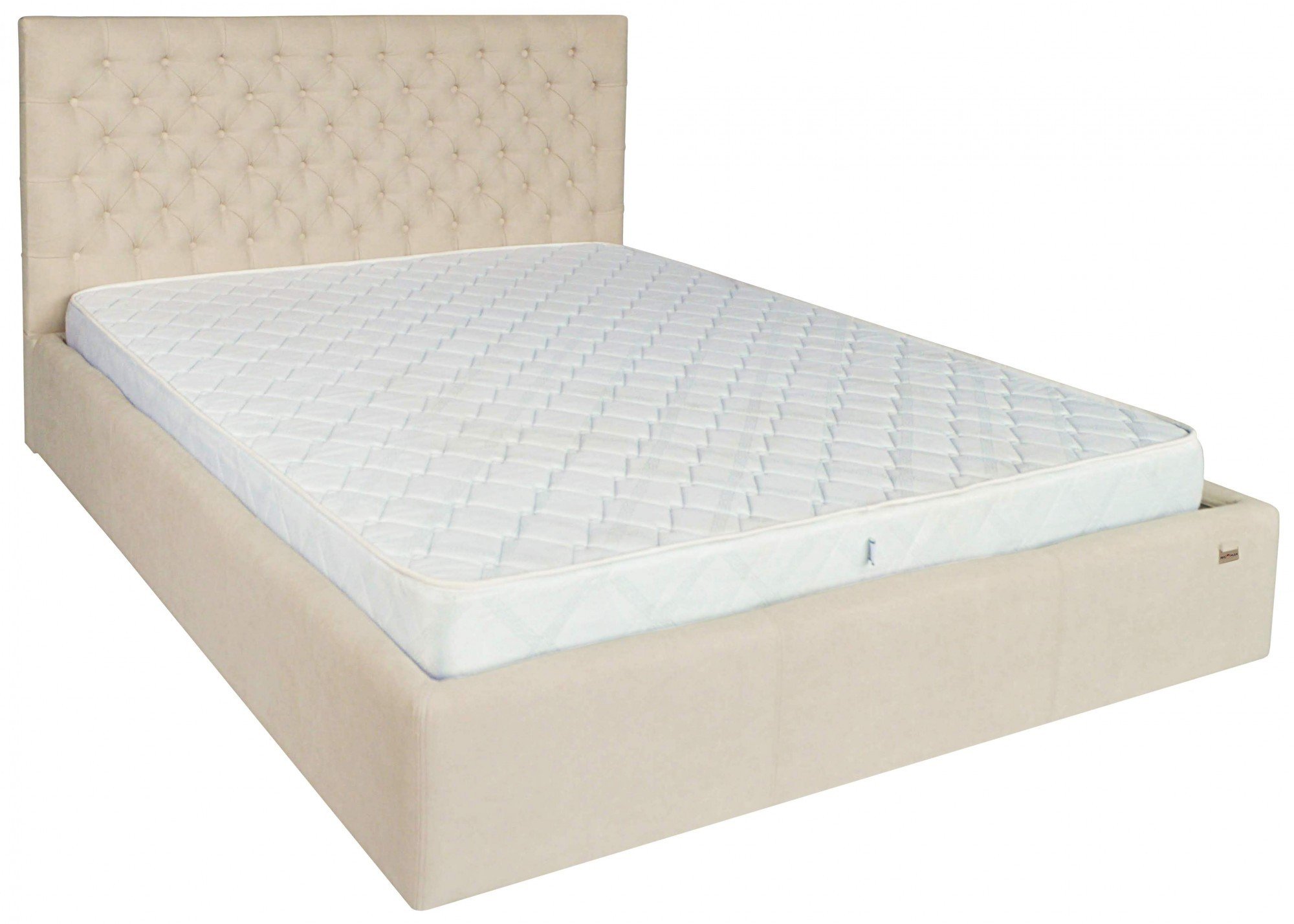 Кровать с подъемным механизмом Cambridge Comfort Мисти Milk A1 140х190 см Бежевый - фото 2