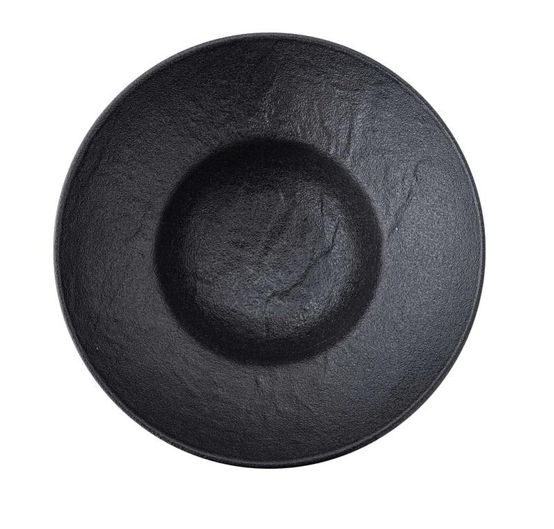 Тарелка глубокая Wilmax Slatestone 22,5 см 1100 мл Black
