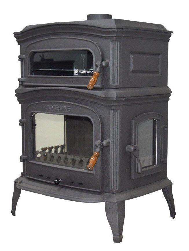 Печь чугунная Flame Stove Altara Lux Premium с духовкой и боковой дверкой 18 кВт (9331088)