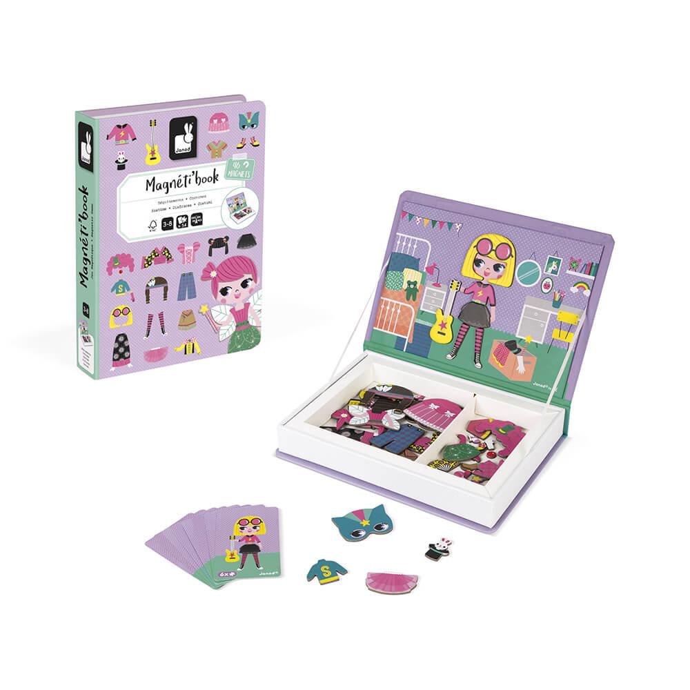 Магнитная учебная книга Janod Наряды для девочки 54 элементов (J02718) - фото 3