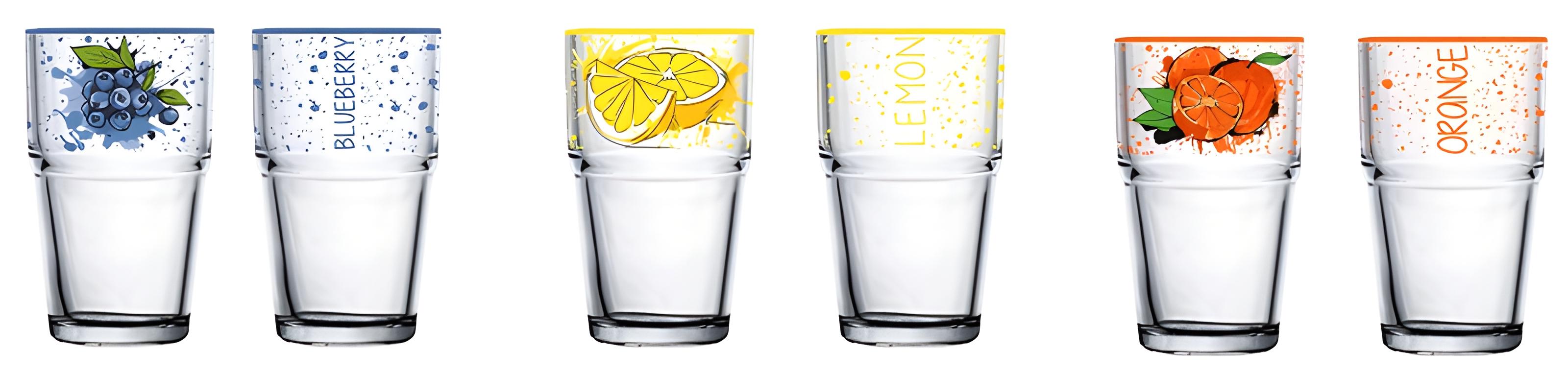 Набір склянок Herevin DECORATED 3 шт. 350 мл (UG-131606-000)