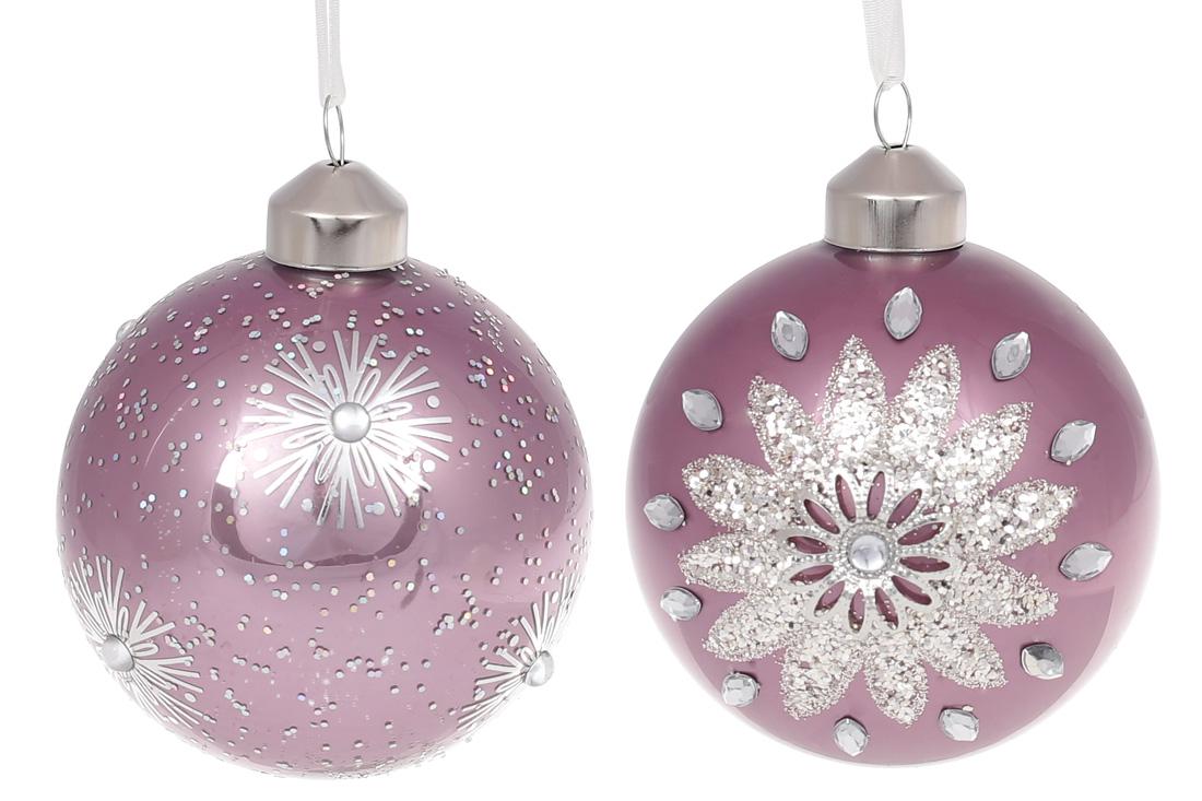 Набор елочных шаров BonaDi 8 см 12 шт. (854-319)