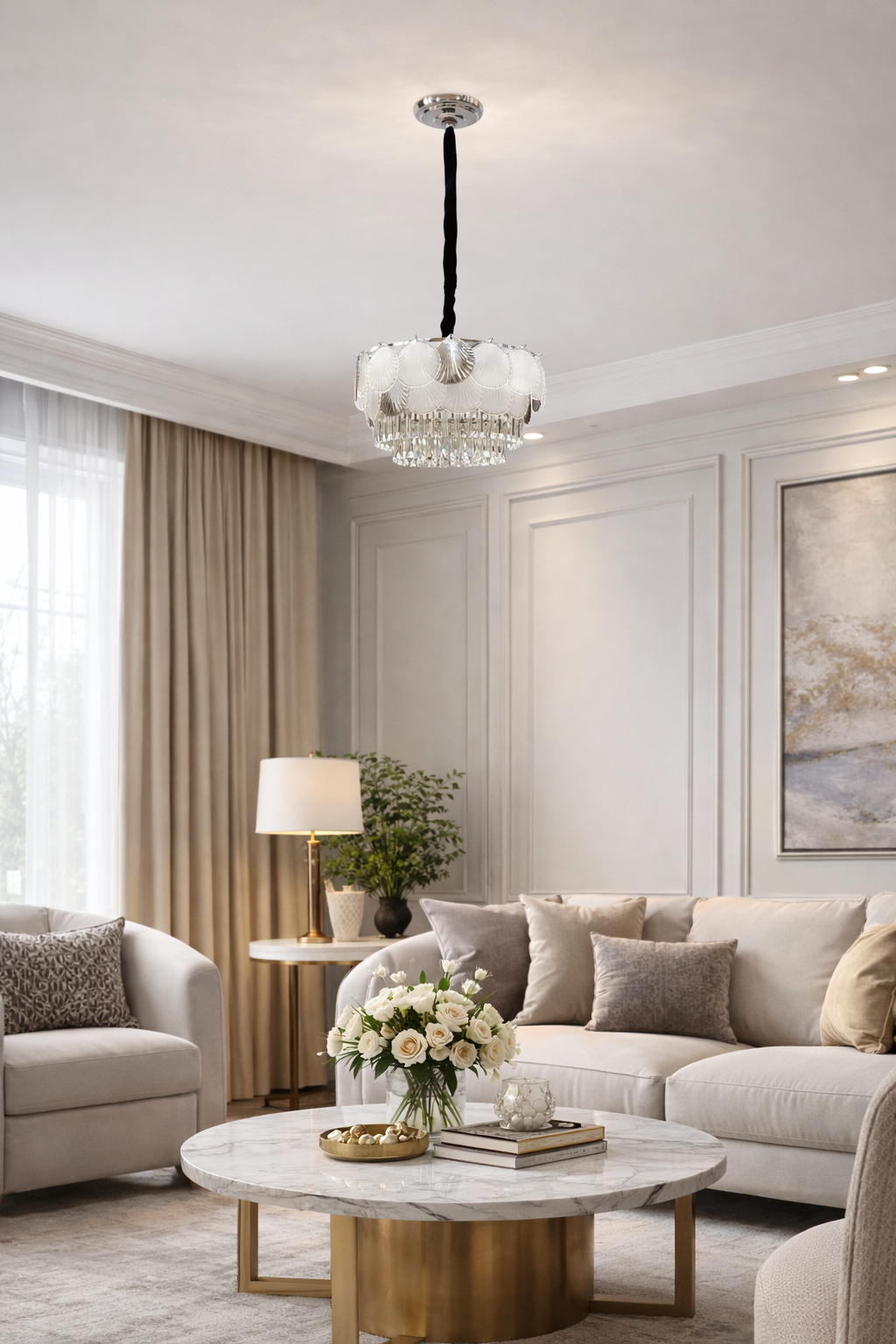 Люстра Shell Crown Luxury 14 ламп E14 220V без ламп в комплекте (20159/60CH) Люстра Shell Crown Luxury 14 ламп E14 220V без ламп в комплекте (20159/60CH)