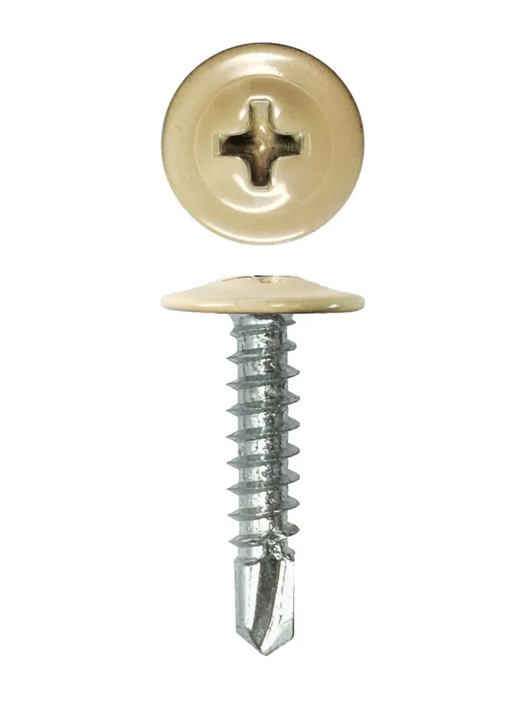 Саморез SIMBUD прессшайба 19 с буром 50 шт. RAL1015 (54547325) - фото 1 Саморез SIMBUD прессшайба 19 с буром 50 шт. RAL1015 (54547325) - фото 1