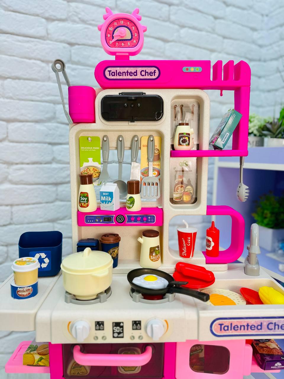 Кухня игровая 92 см 45 пр. Розовый (2529) - фото 2