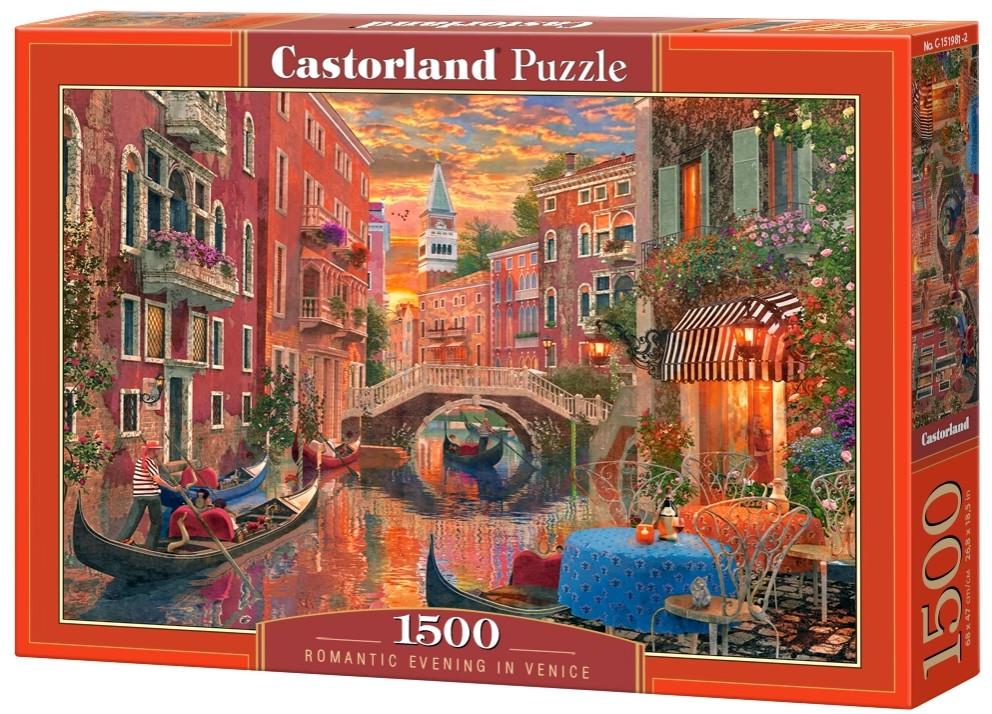 Пазл Castorland Романтический вечер в Венеции 1500 дет.