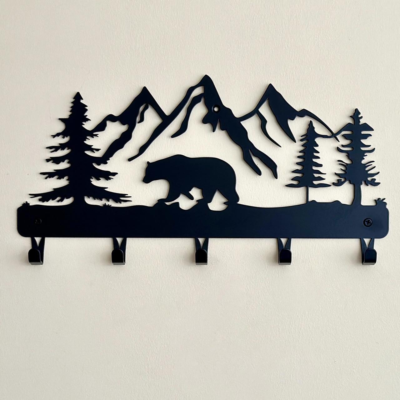 Ключница Медведь в горах 5 крючков 25 см (3202259S)