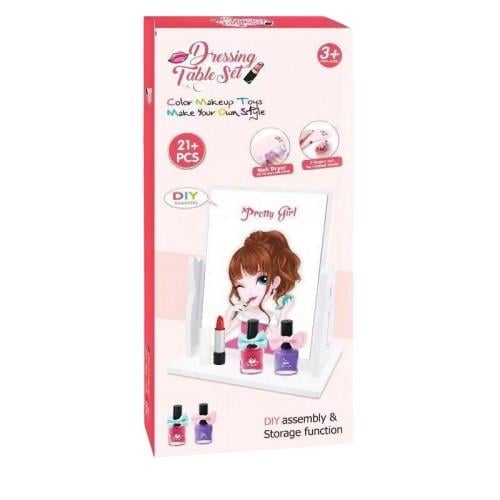 Игровой набор DIY Dressing Table Set косметический набор туалетный столик 21 элемент (G_769-4)