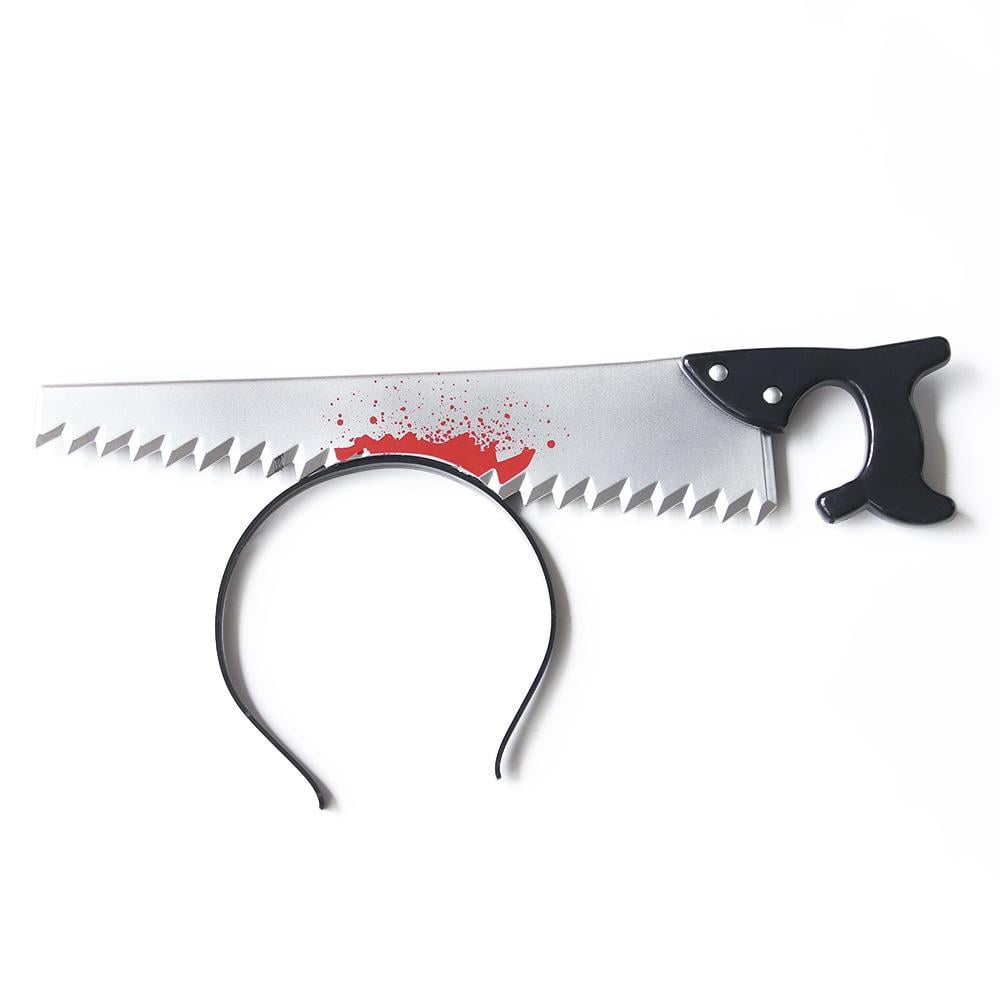 Декор на Хэллоуин обруч Пила One size Серый (51005)