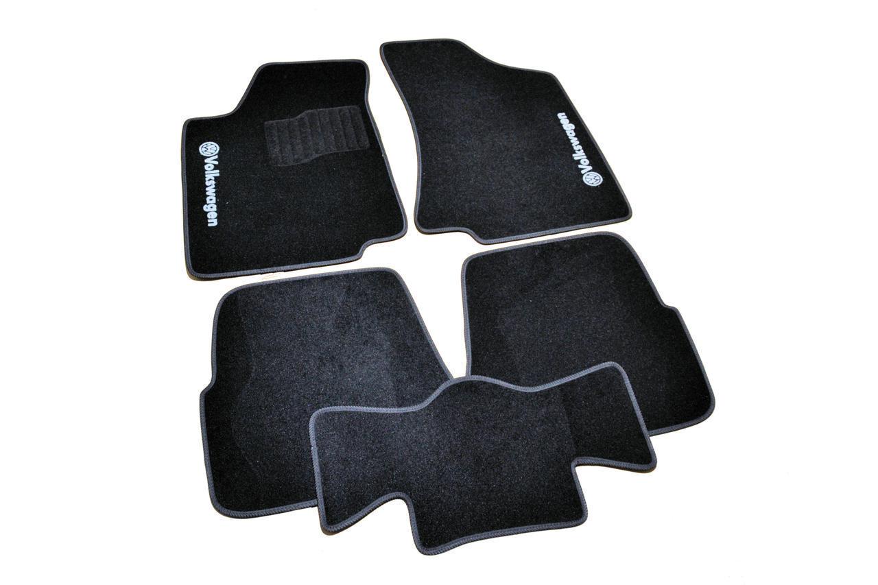 Килимки в салон ворсові для Volkswagen Passat B3 B4 1988-1996 5 шт. Чорний (1398313103)