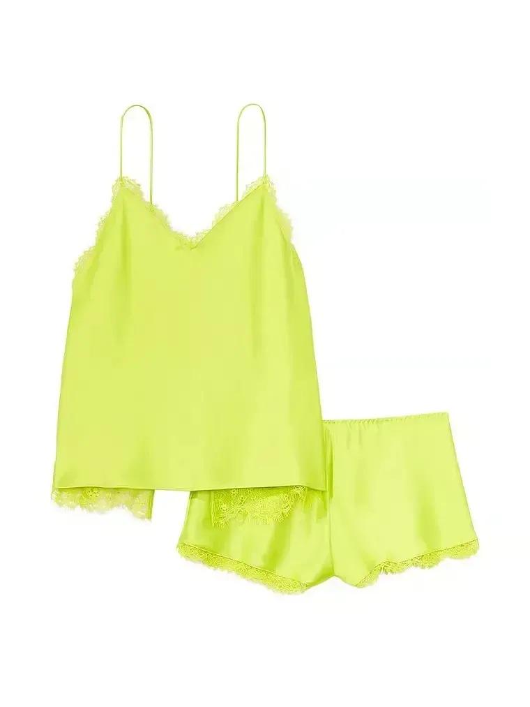 Піжама сатинова майка/шорти Victoria's Secret Satin and Lace Cami Set S Жовтий (26811457D) - фото 3 Піжама сатинова майка/шорти Victoria's Secret Satin and Lace Cami Set S Жовтий (26811457D) - фото 3