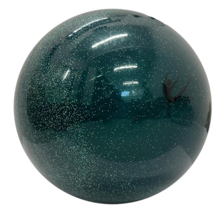 М'яч для гімнастики Tuloni Metallic Glitter Ball 160 мм 300 г Смарагдовий (T1153)