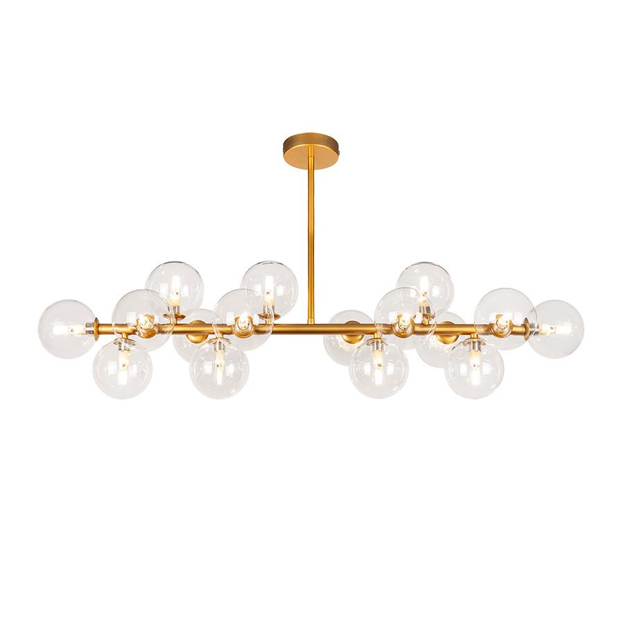 Люстра потолочная молекула 7841020-16 DDG/CL Золотой/Прозрачный - фото 2