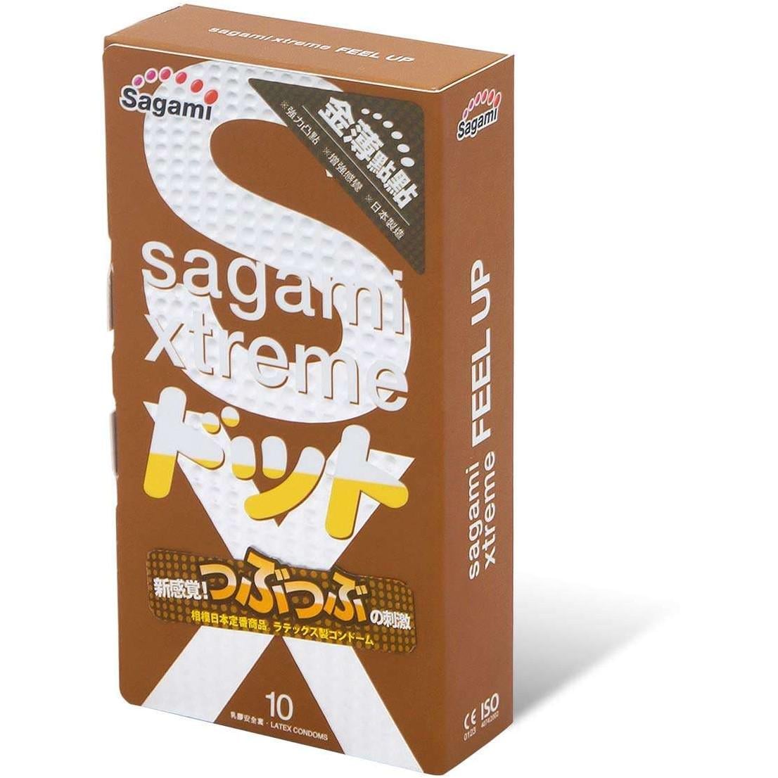 Презервативи супертонкі рельєфні Sagami Xtreme Feel Up 10 шт. (101023)