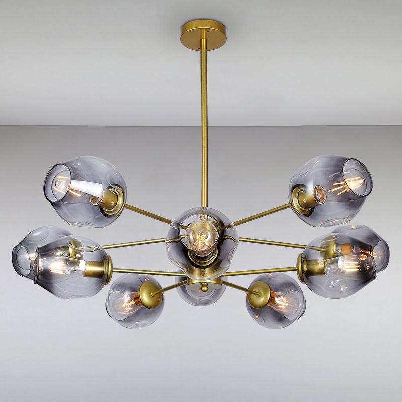 Люстра-молекула подвесная Light House LS-15178-10 Золото (8769)