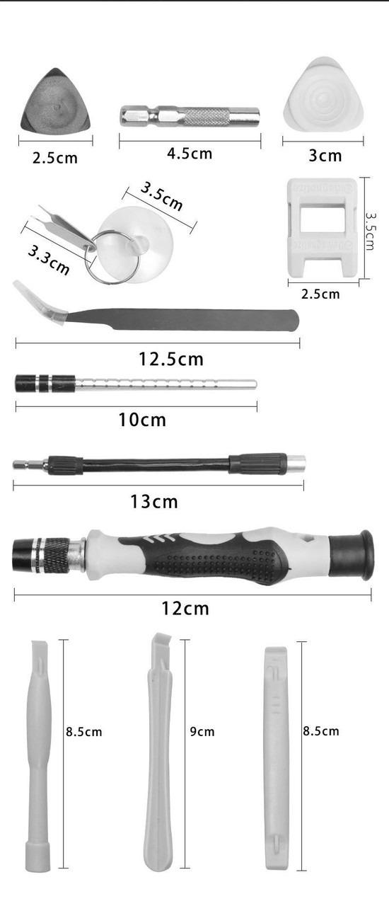 Набор отверток для ремонта мобильных телефонов и планшетов в боксе 115в1 (fe973051) - фото 2