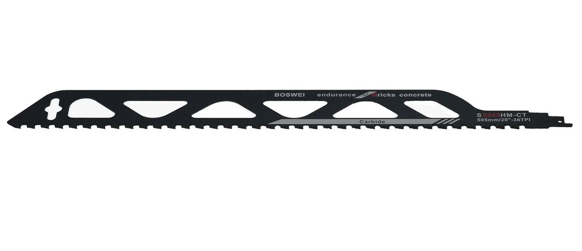 Сабельное полотно по газобетону L505 мм шаг зубьев 12,5/TPI36 (пилк054)