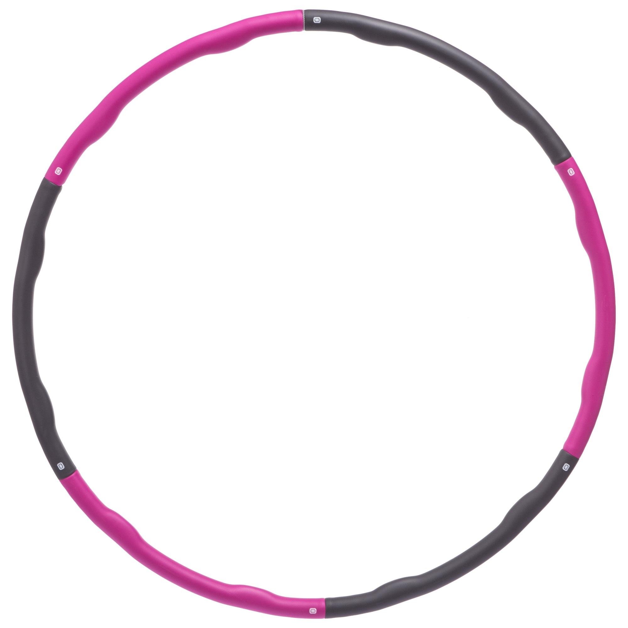 Обруч складной мягкий Хула Хуп Zelart Hula Hoop SP-Sport K610 6 секций Малиновый/Серый (DR005209)