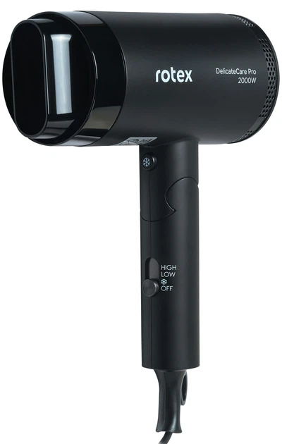 Фен дорожный ROTEX RFF205-V Черный (GR-06002)