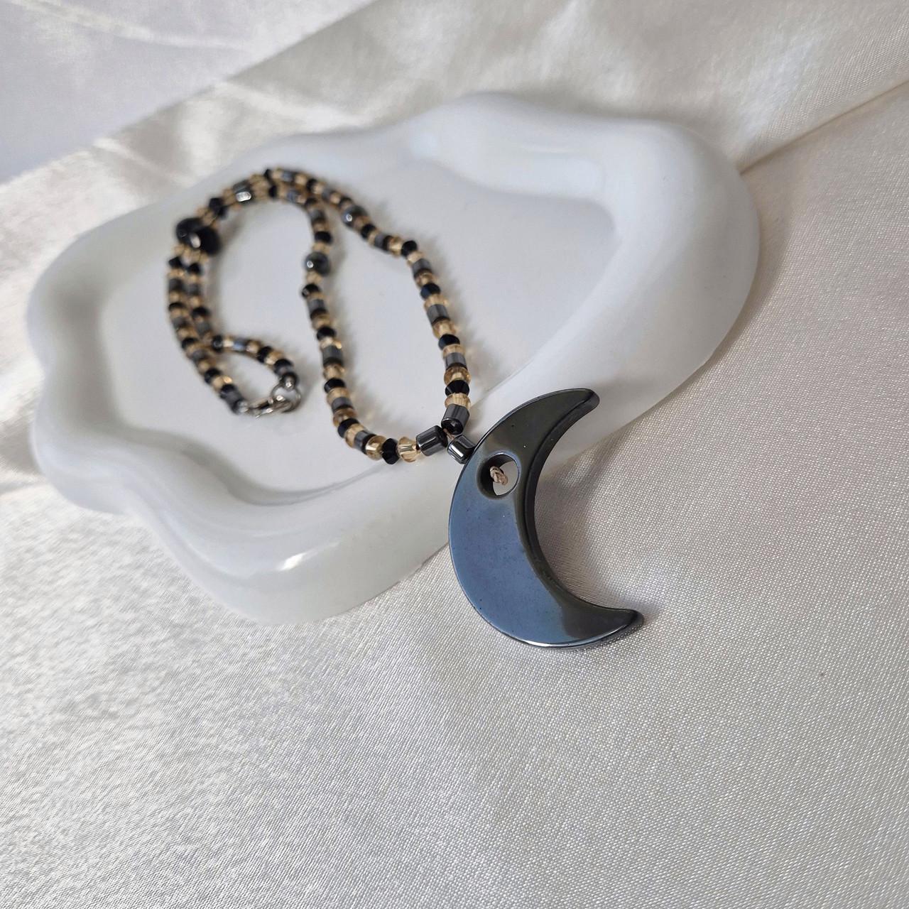 Ожерелье колье из Гематита Агата Топазов 46 см (2956647873)