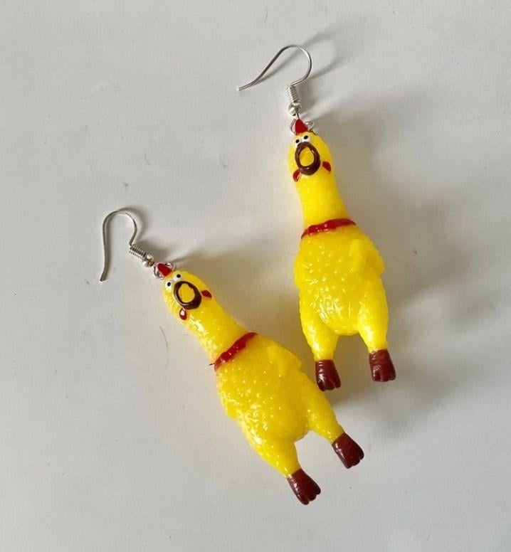 Серьги с курицей (2473099211)