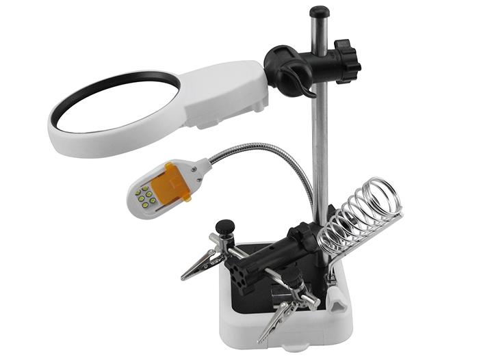 Настольная лупа Magnifier MG16129DC третья рука Настольная лупа Magnifier MG16129DC третья рука