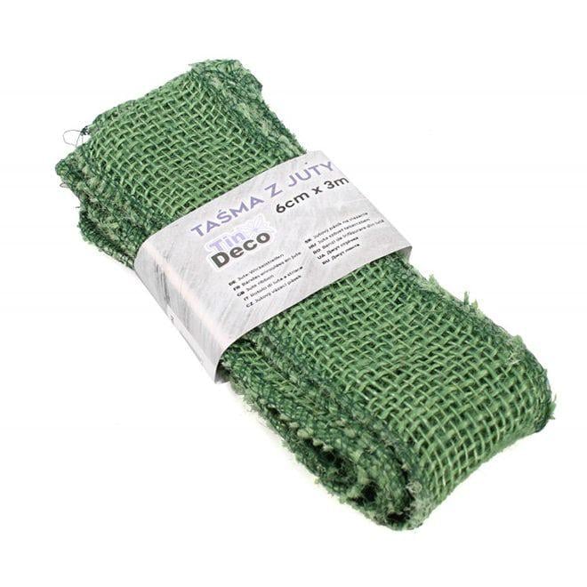 Лента из мешковины Flora 6 см х 3 м Зеленый (5388)