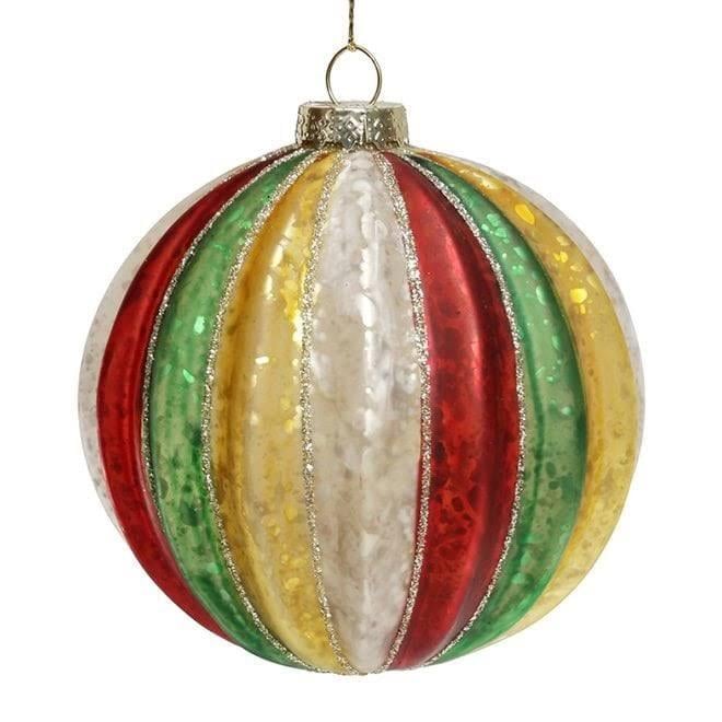 Набор шариков стеклянных новогодних 10 см 4 шт. (12650)
