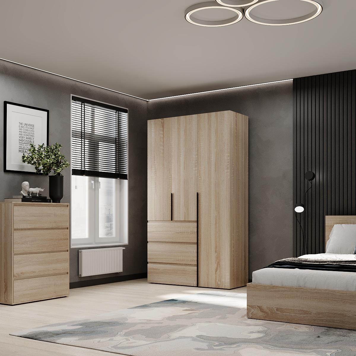 Шкаф распашной комбинированный ART IN HEAD №2 Light 1200x500x2200 мм Дуб Сонома светлый (GALTK0213000000) - фото 3