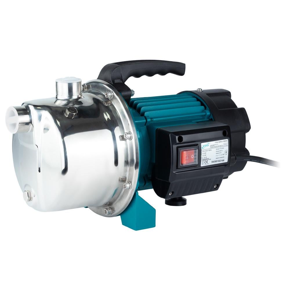 Насос центробежный самовсасывающий LEO 1 кВт Hmax 44 м Qmax 73 л/мин (AKD4427)