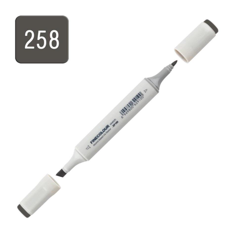Маркер спиртовий Finecolour Sketchmarker 258 TG258 Сірий тонер (EF100-258) - фото 2 Маркер спиртовий Finecolour Sketchmarker 258 TG258 Сірий тонер (EF100-258) - фото 2