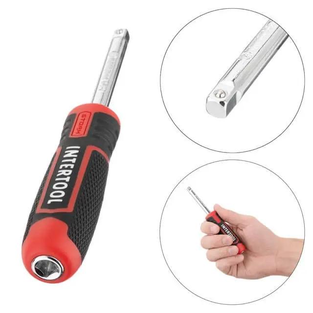 Набір інструментів 1/4" Cr-V INTERTOOL ET-8046 - фото 7 Набір інструментів 1/4" Cr-V INTERTOOL ET-8046 - фото 7