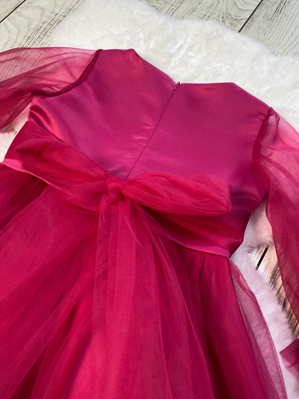 Платье праздничное для девочки 110 см Розовый (2229144758) - фото 3