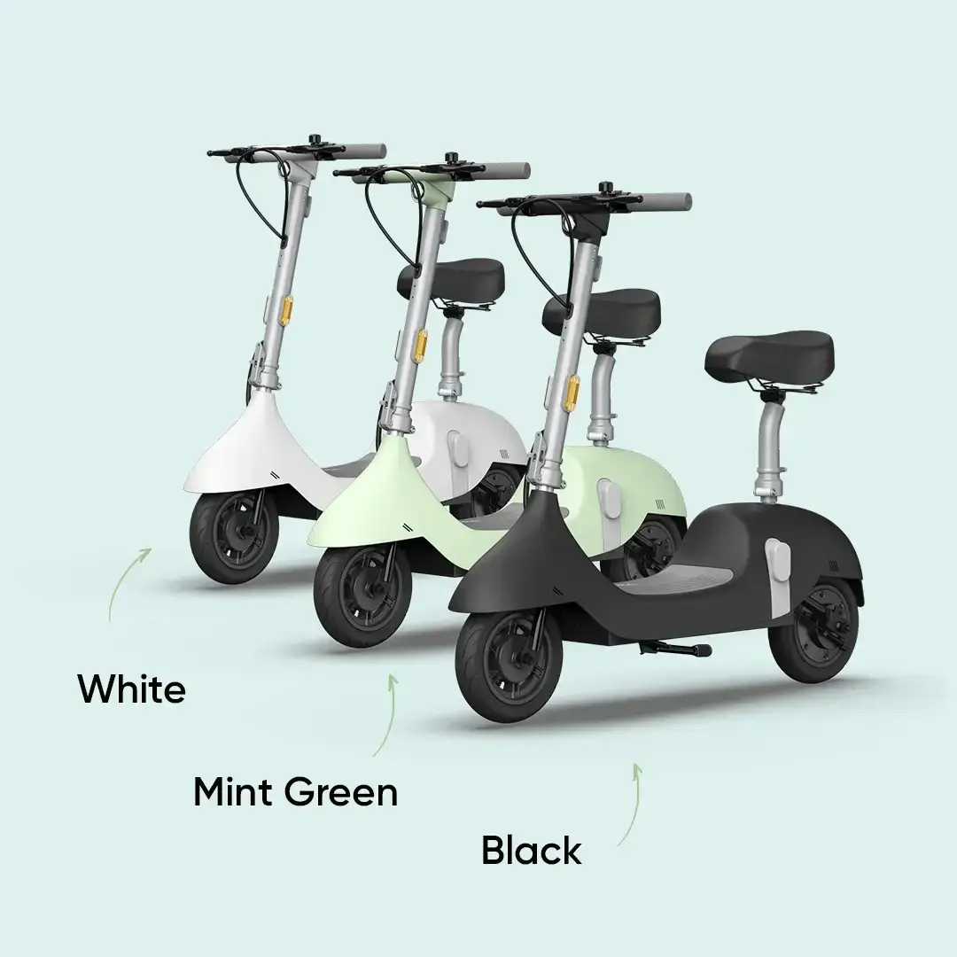 Электросамокат с сидением OKAI Ceetle PRO EA10C 10" 350 900 W 25Km/h 10,4Ah 55km 20% NFC App 29 кг Mint Green - фото 2