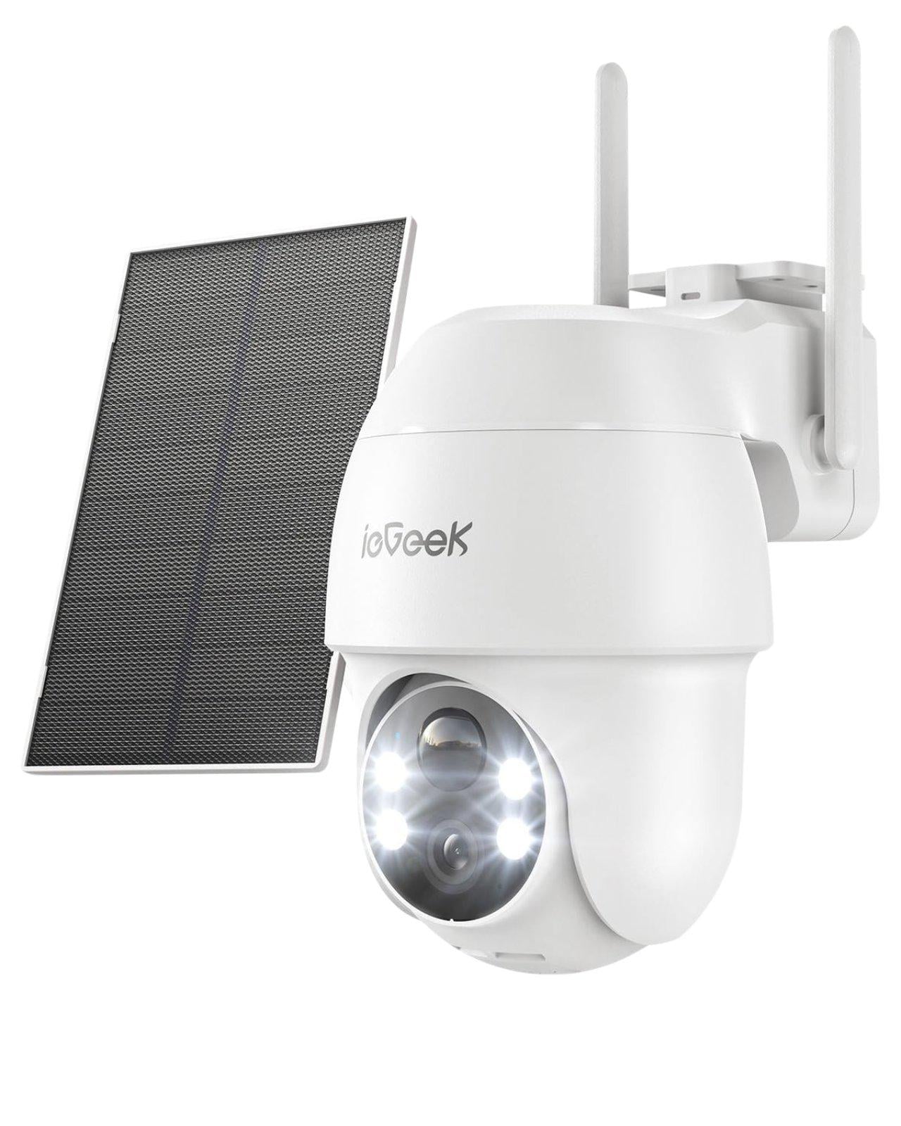 Камера видеонаблюдения IeGeek 3G/4G LTE сотовая солнечная для улицы