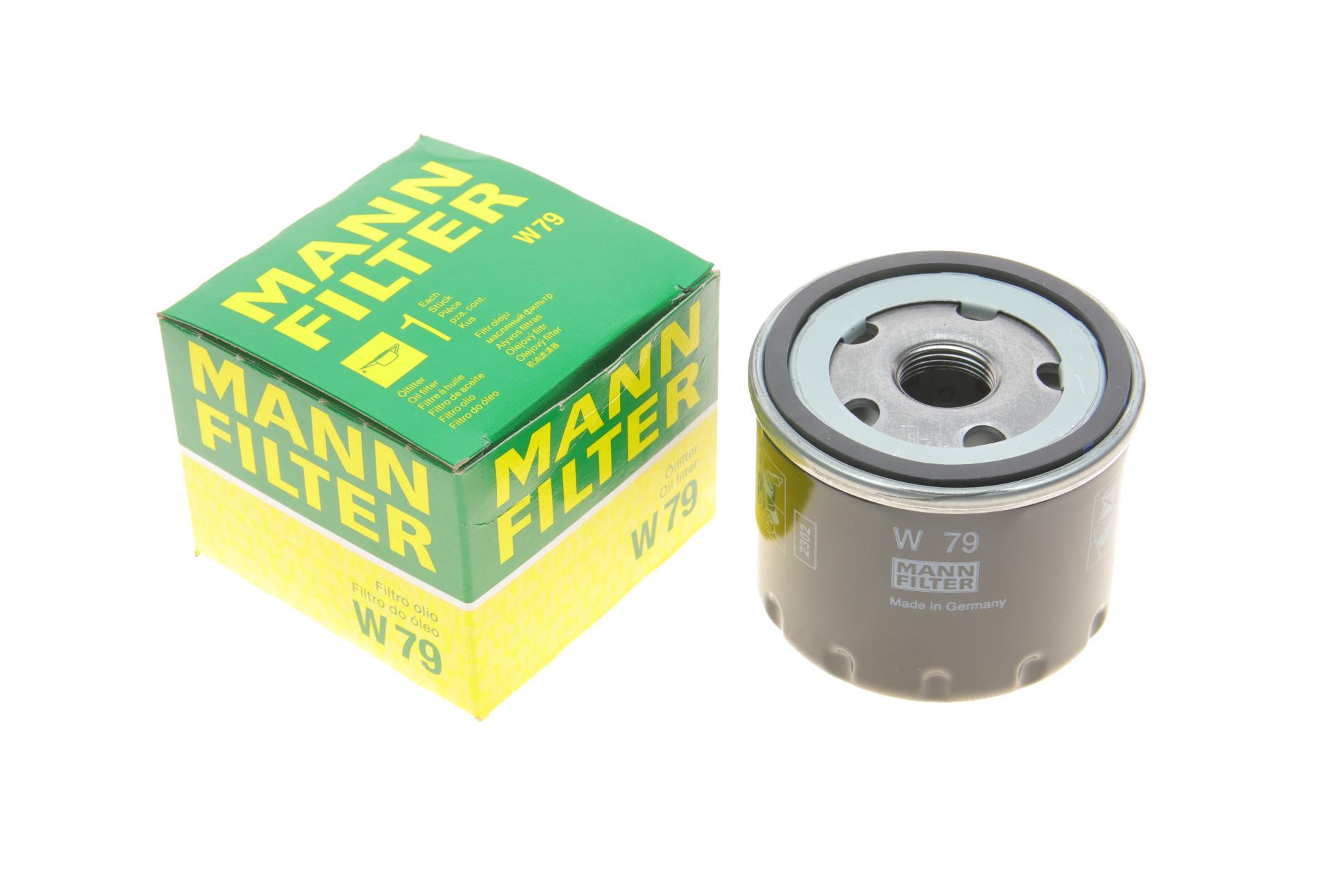 Фильтр масляный Mann-Filter для Renault Trafic/Opel Vivaro 1,9DCI 01- 65 мм високий (W 79)
