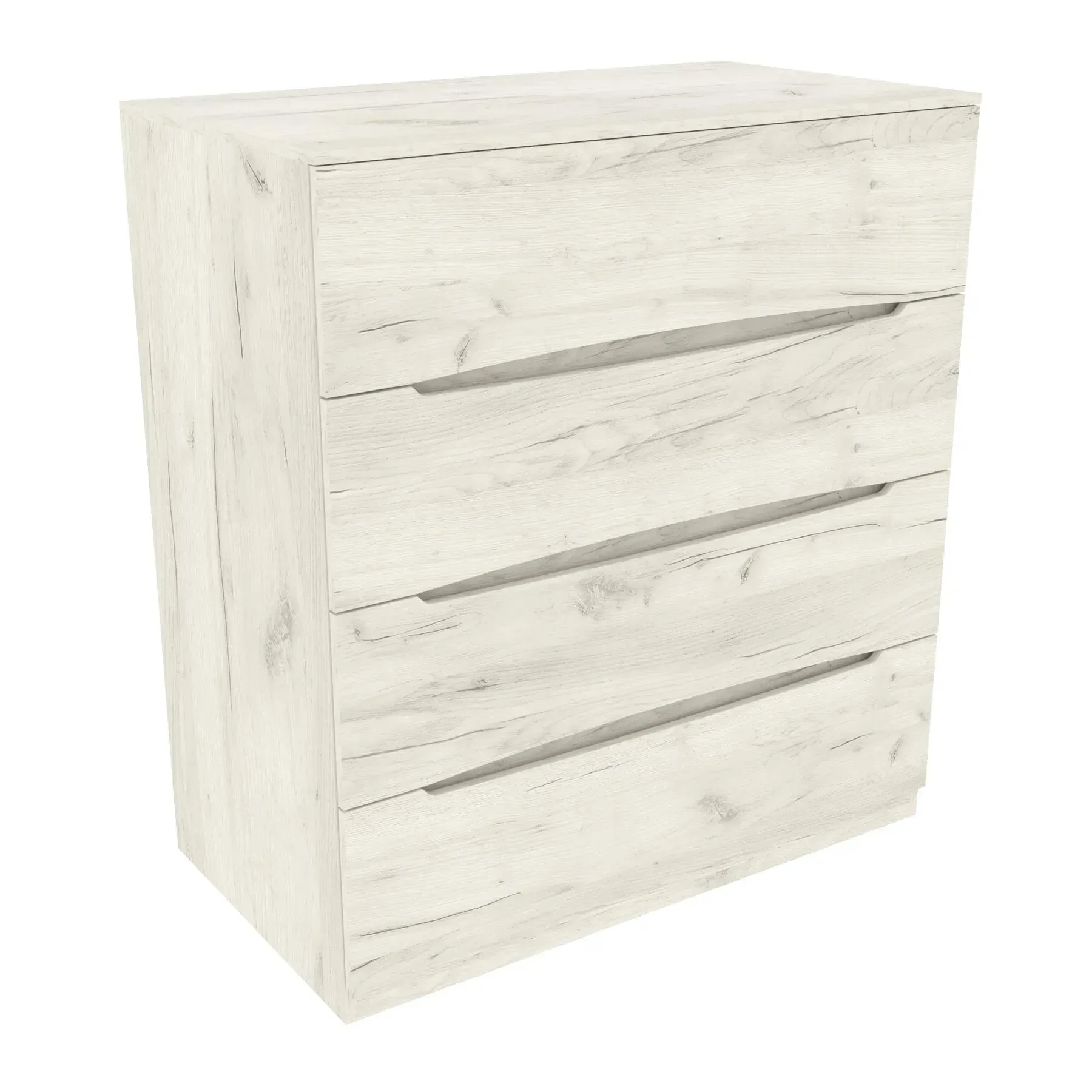 Комод з шухлядами Kontinent Дельта №1 109х61х120 см Дуб Крафт Білий (58297820) - фото 2 Комод з шухлядами Kontinent Дельта №1 109х61х120 см Дуб Крафт Білий (58297820) - фото 2