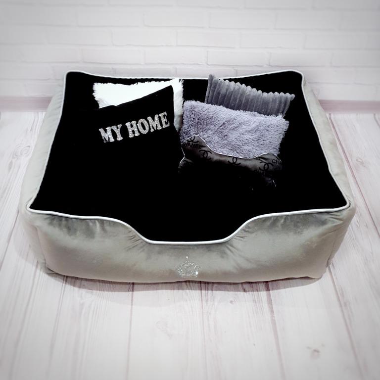 Лежанка для собак Amore mio Cane Брідж My Home до 16 кг 80х70х23 см (DB-0016) - фото 3